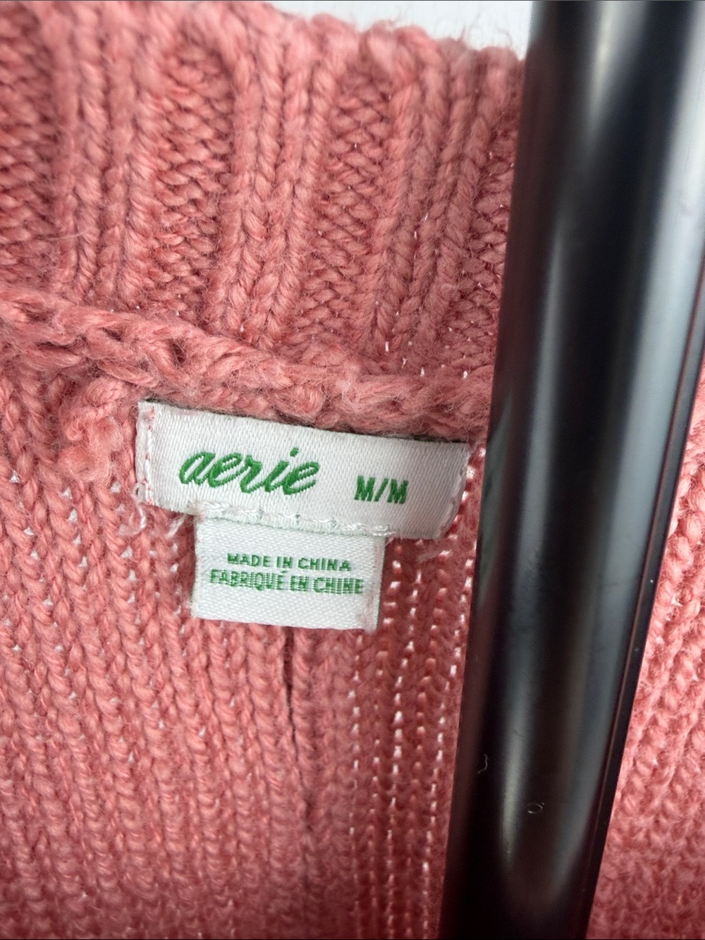 Aerie Dusty Rose Pink Oversized Crewneck Sweater M - Picture 2 of 9